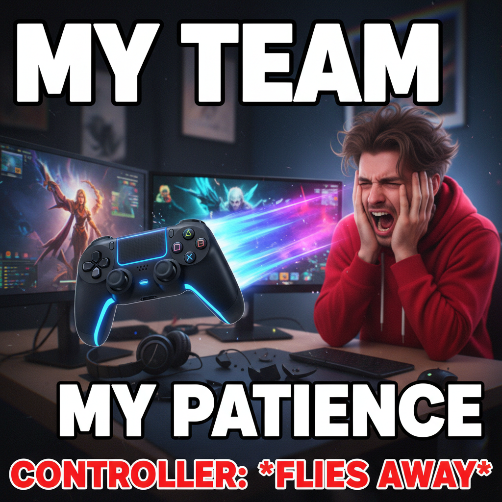 Just lost to a level 1 bot. My controller is now in orbit.