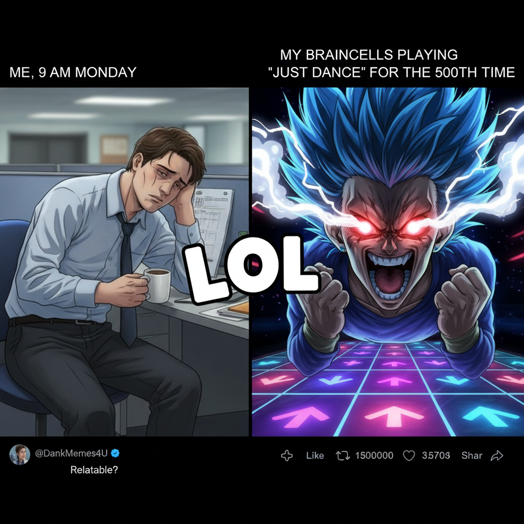 Me trying to adult vs. my inner anime protagonist screaming. #irl