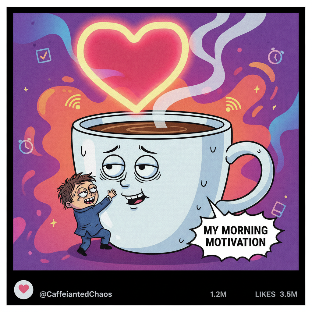 My blood type is coffee. My personality type is 'needs more coffee'.