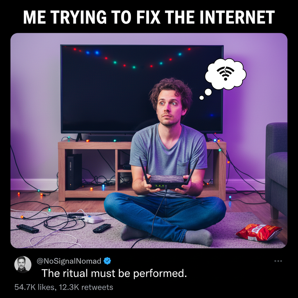 The wifi went down. My entire existence is paused. What year is it?