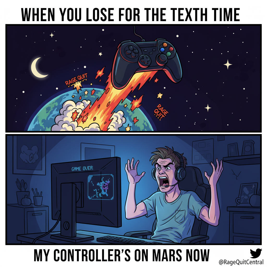 Just lost to a 12-year-old in Fortnite. My controller is now in orbit. Send new one and therapy.