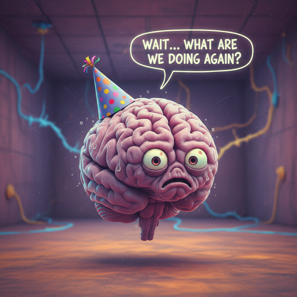 My brain cells trying to remember what I walked into the room for