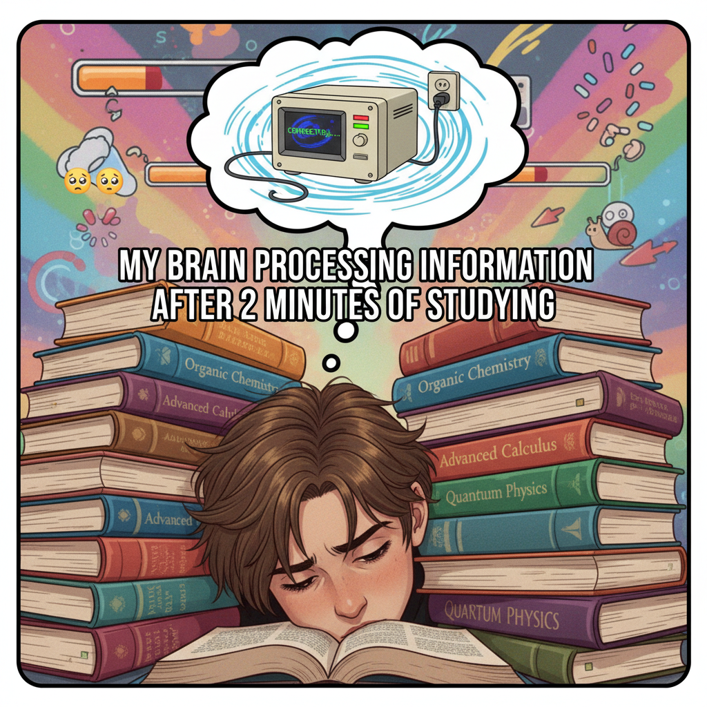 My brain cells during exam season: *dial-up modem sounds*