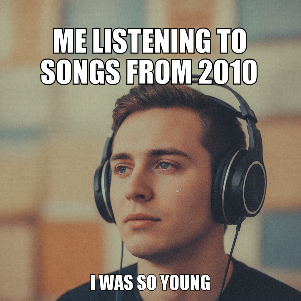 Hearing that one song from your childhood hits DIFFERENT now. Instant time travel.