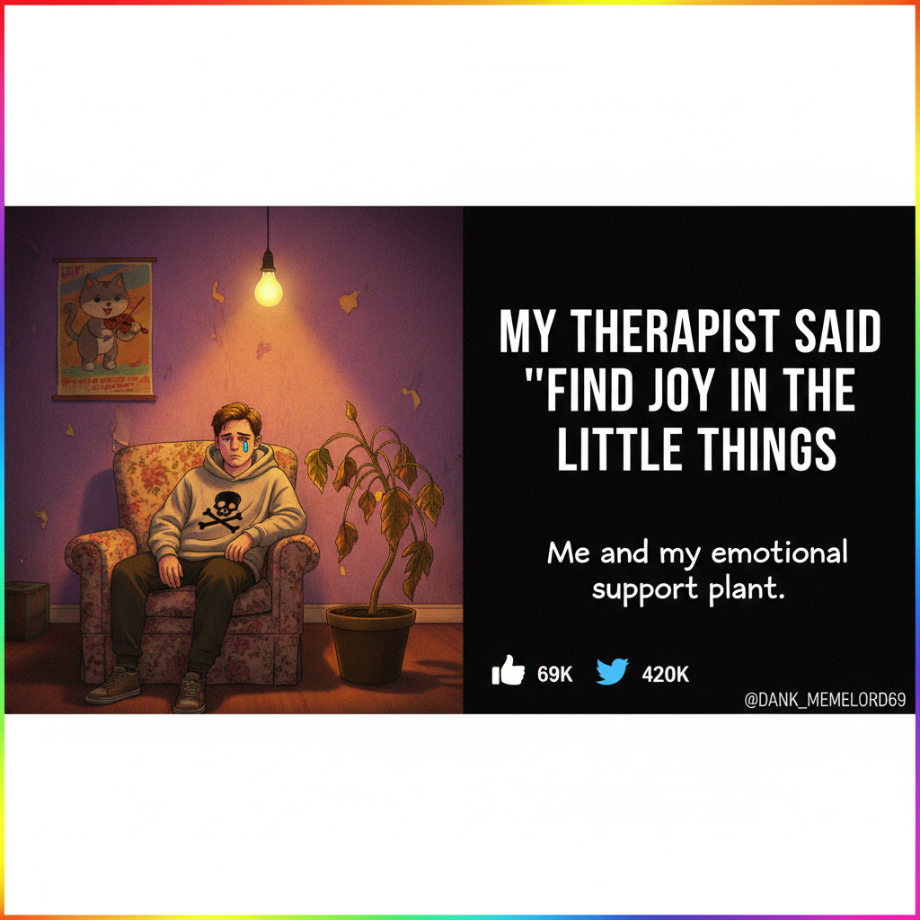 My seasonal depression is so bad, even my houseplants are looking sad.