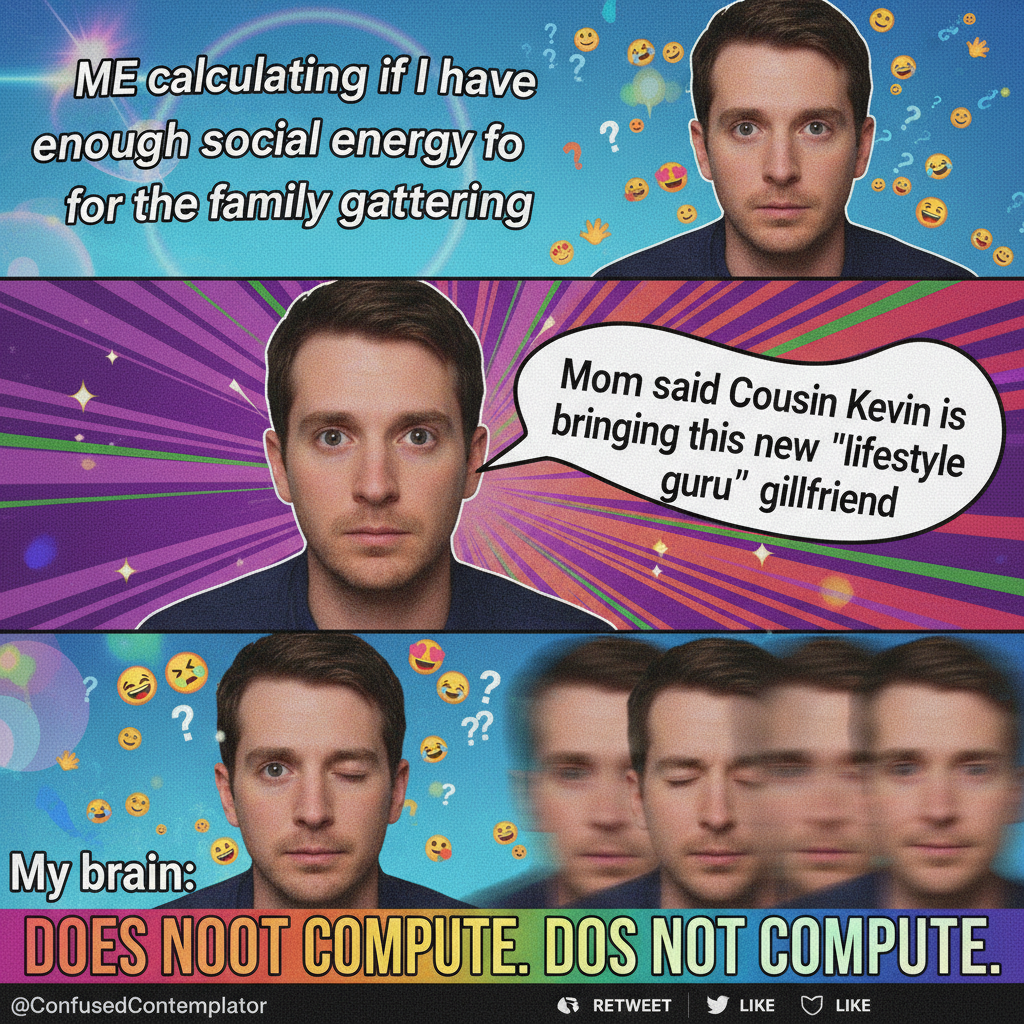 Me watching literally anything unfold online: *insert confused blinking guy meme*