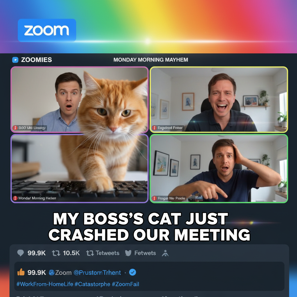 Someone's cat just walked across their keyboard during the board meeting. MVP. 😼