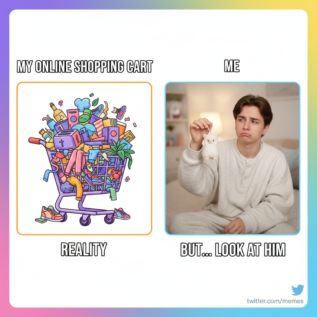 My online shopping cart is 90% 'I don't need this' and 10% 'but it's cute!'