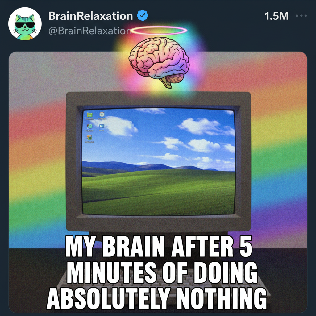 Hearing the Windows XP startup sound gives me more dopamine than my actual achievements.