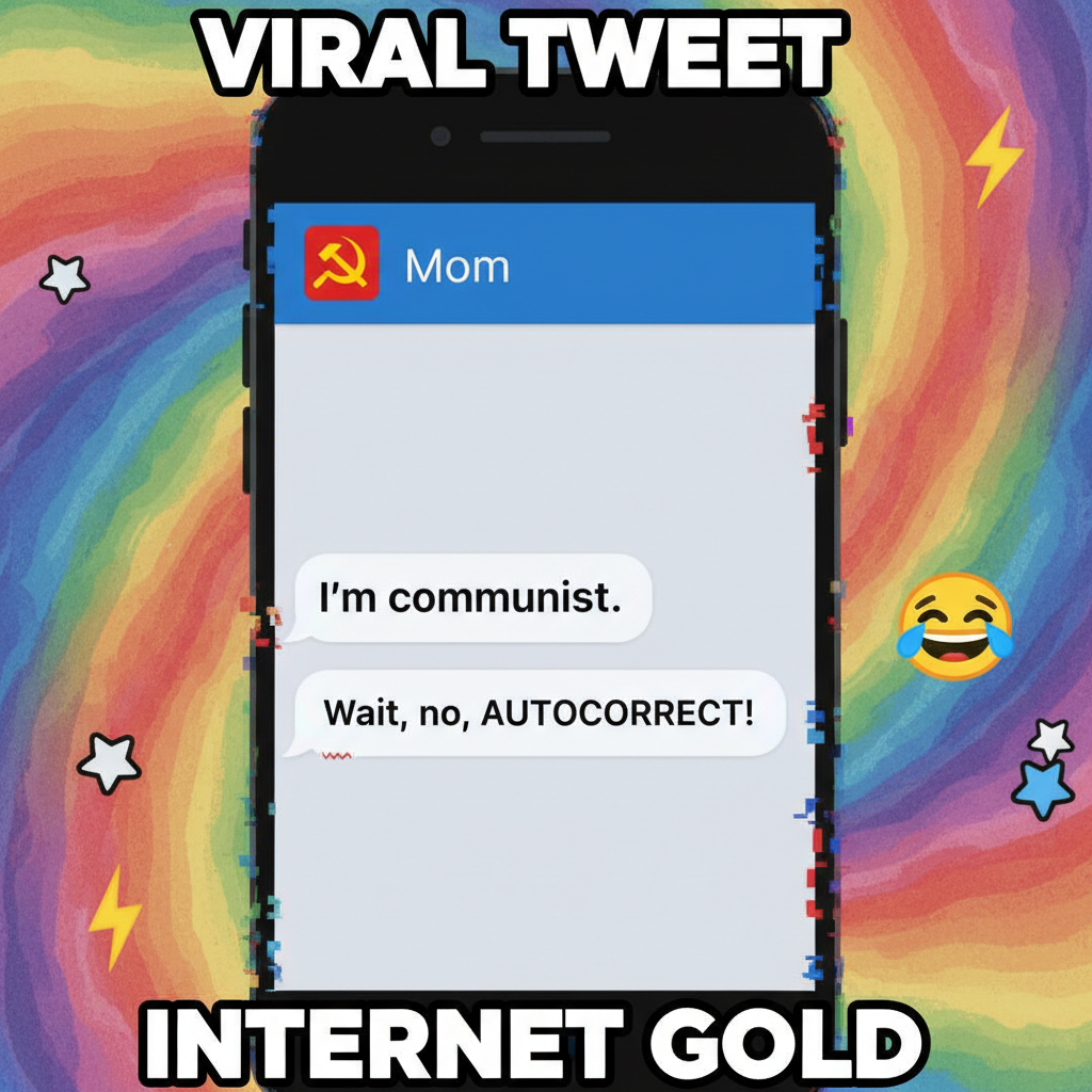 Autocorrect changed 'I'm coming' to 'I'm communist.' My boss is now very confused.