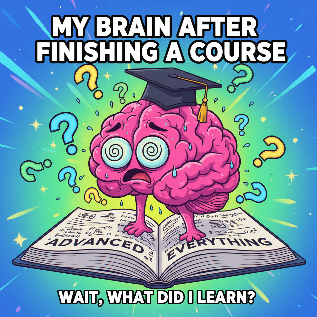 My brain during exams: 'The mitochondria is the powerhouse of the... what was I doing again?'