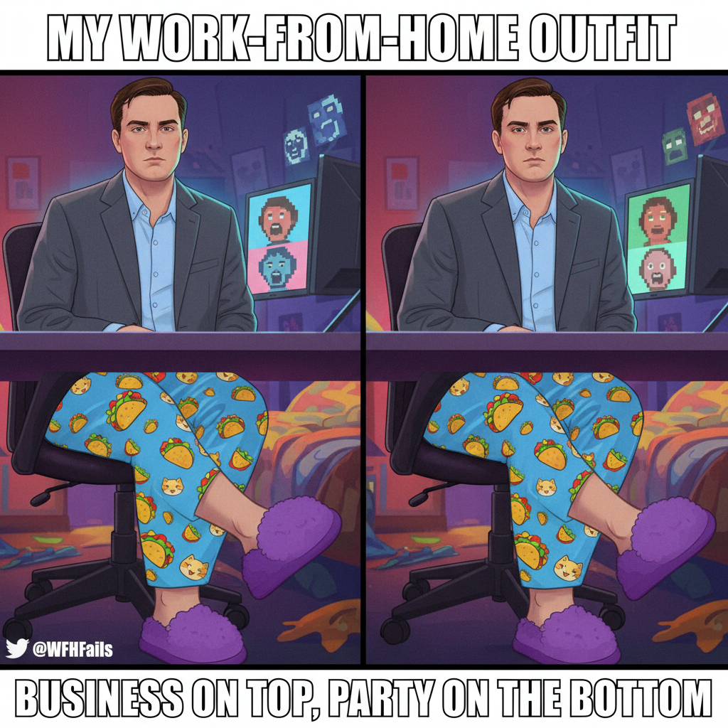 Wearing pajamas with a blazer for video calls is my entire WFH personality.