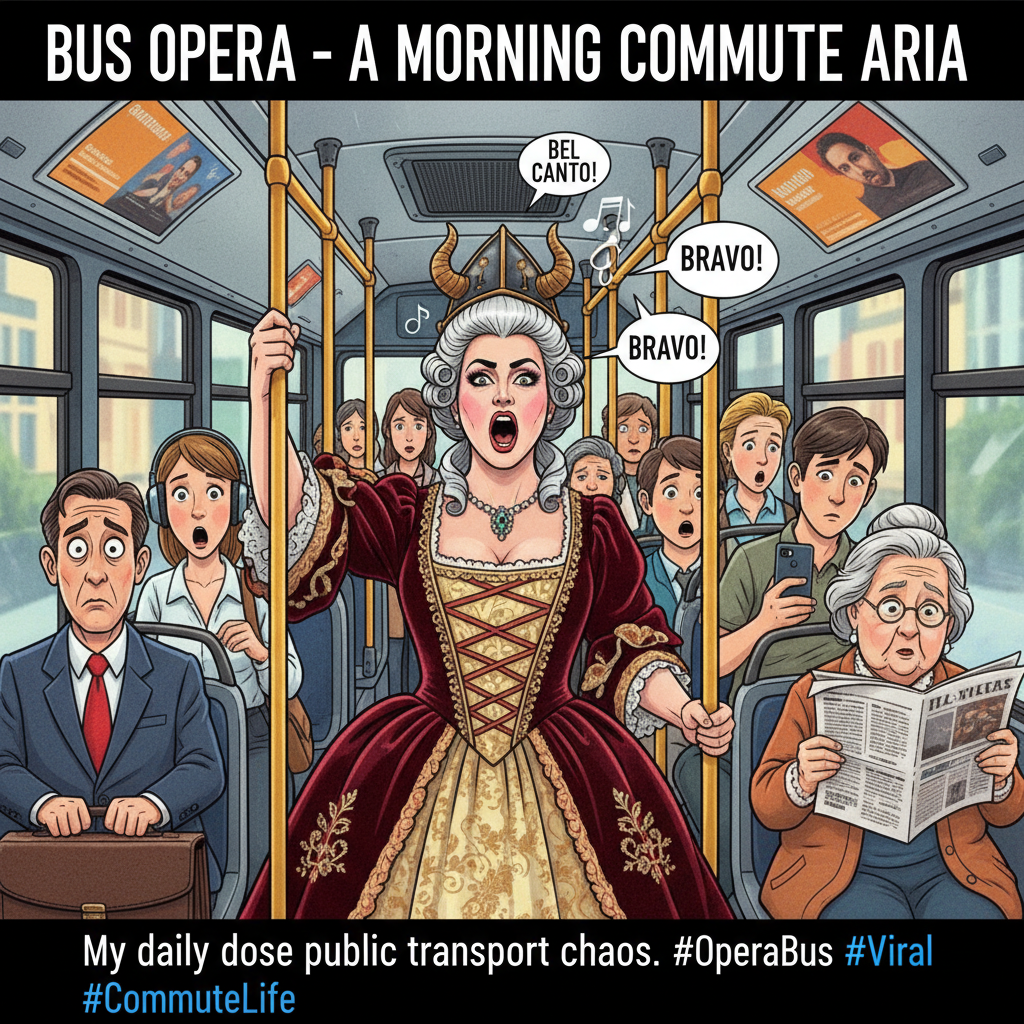Just witnessed a full-blown opera performance on the bus. Public transport never disappoints.