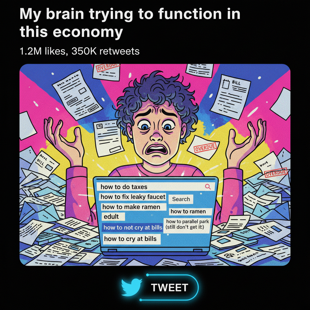 Adulting is just constantly googling 'how to do basic life things' and hoping for the best.