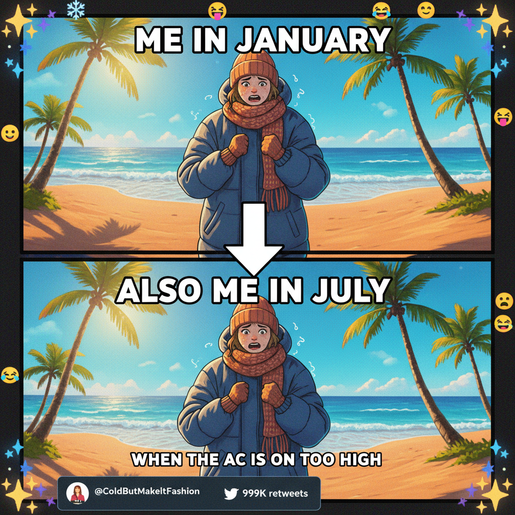 It's 70 degrees and sunny. Someone in California is complaining it's 'chilly.'