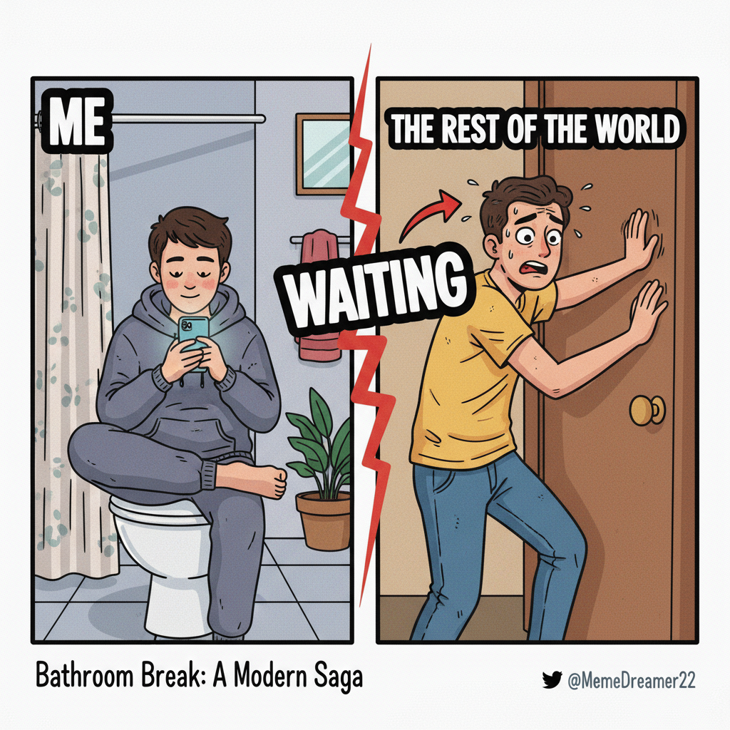 Introverts at a party: Recharge in the bathroom. Extroverts: ARE YOU OKAY IN THERE?!