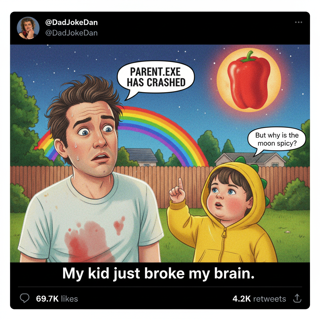 My kid just asked why the sun goes to sleep. Send help. I'm not qualified for this.