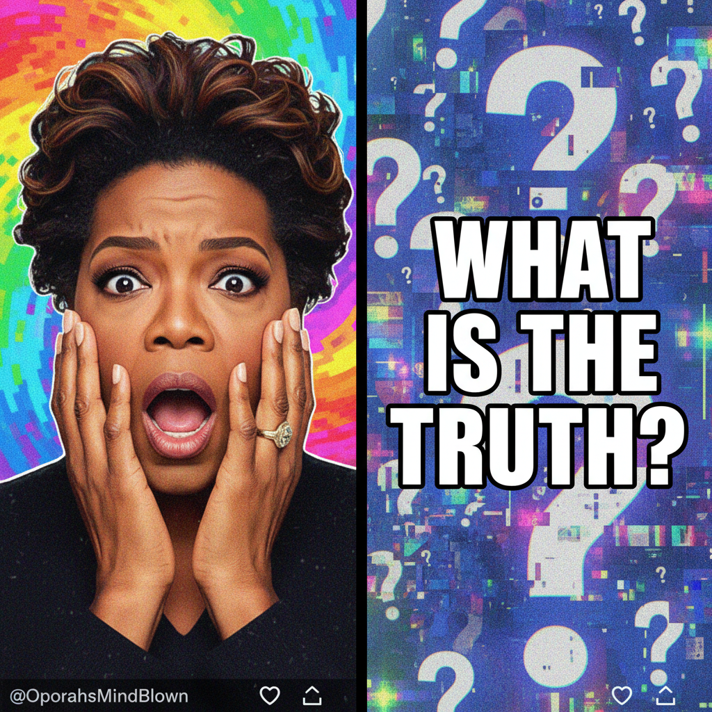 When the internet finds out a celeb did something wild: *Oprah 'What is the truth?' meme*