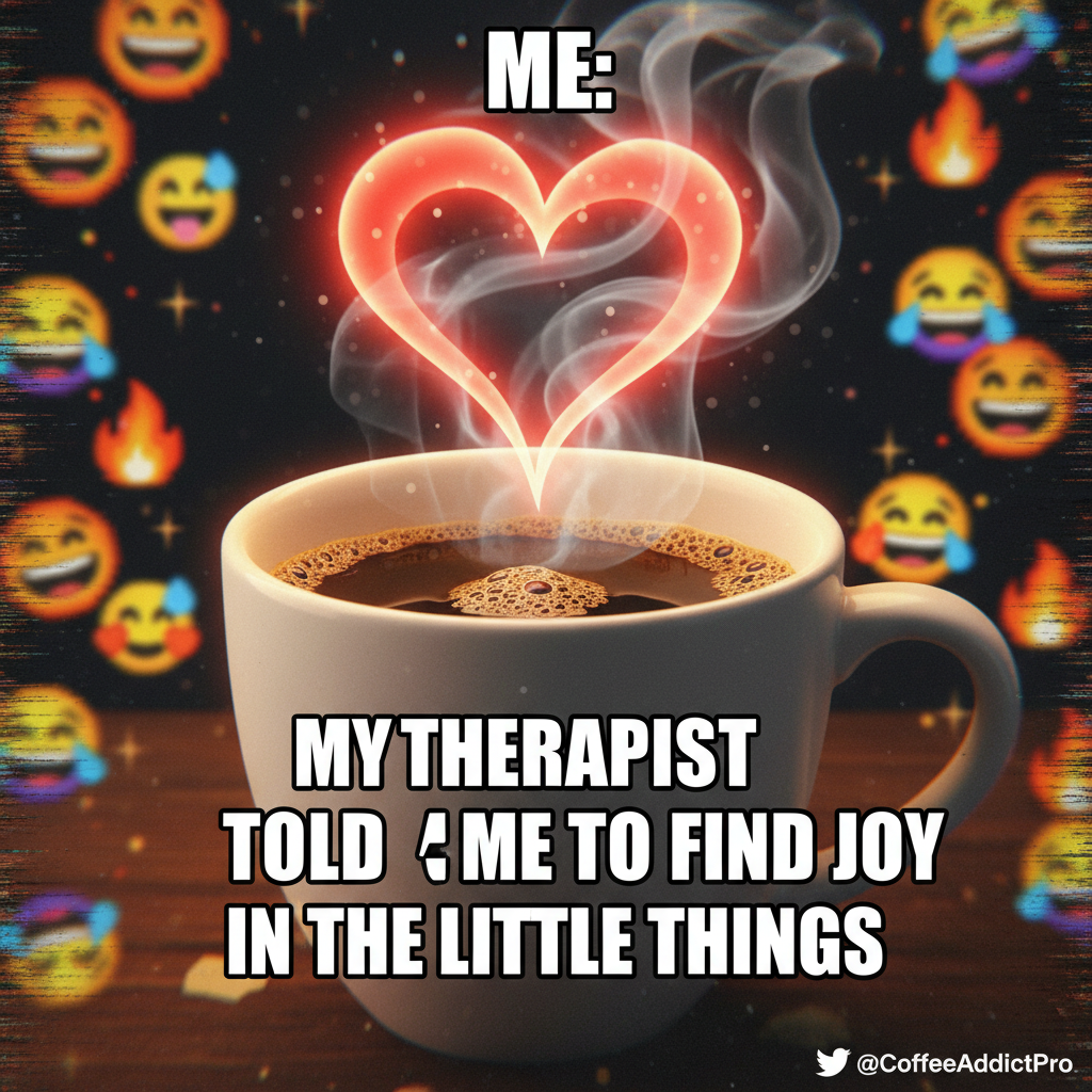 My blood type is coffee. My love language is a fresh pot brewing at 6 AM.