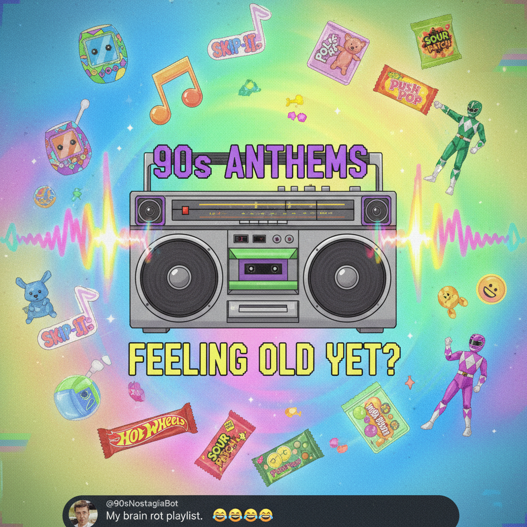 Hearing that one song from a 90s commercial and suddenly I'm 8 years old again.