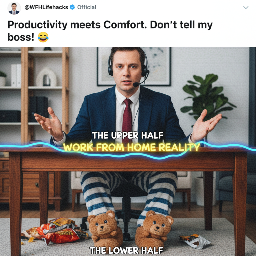 My boss just asked if I was wearing pajamas on a Zoom call. It's called 'business casual' for my bed.