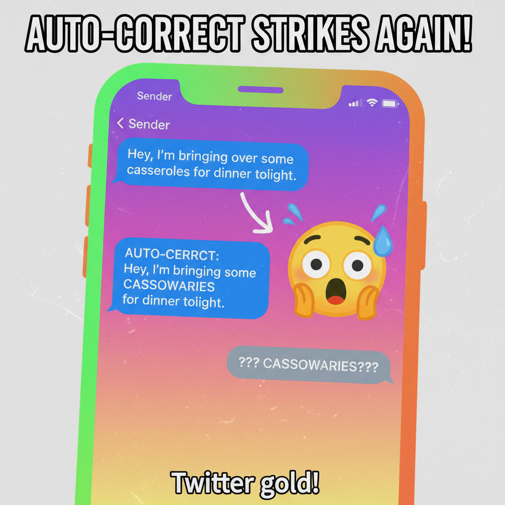 Autocorrect changed 'I'm coming' to 'I'm communist.' My boss is now very confused.