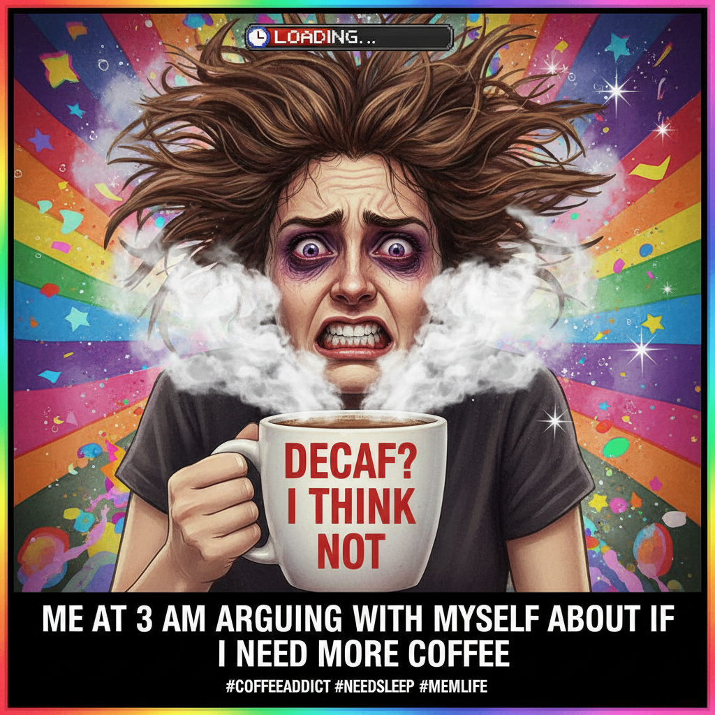 My blood type is coffee. My personality type is 'don't talk to me before it kicks in.'
