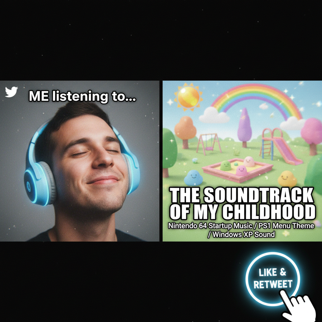 Hearing that one song from your childhood cartoon hit different now. Pure serotonin.