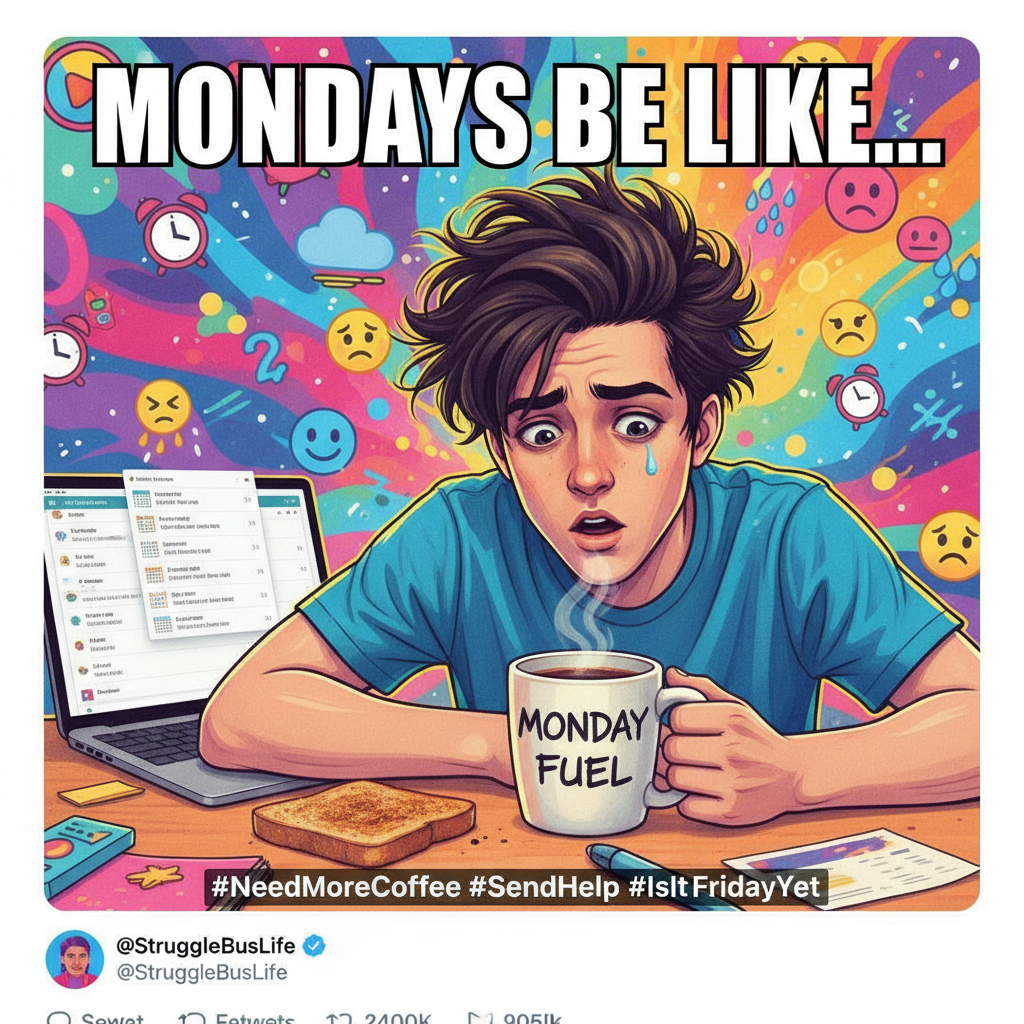 My brain on Monday morning: 'Did I actually sleep, or just close my eyes for 8 hours of intense thinking?'