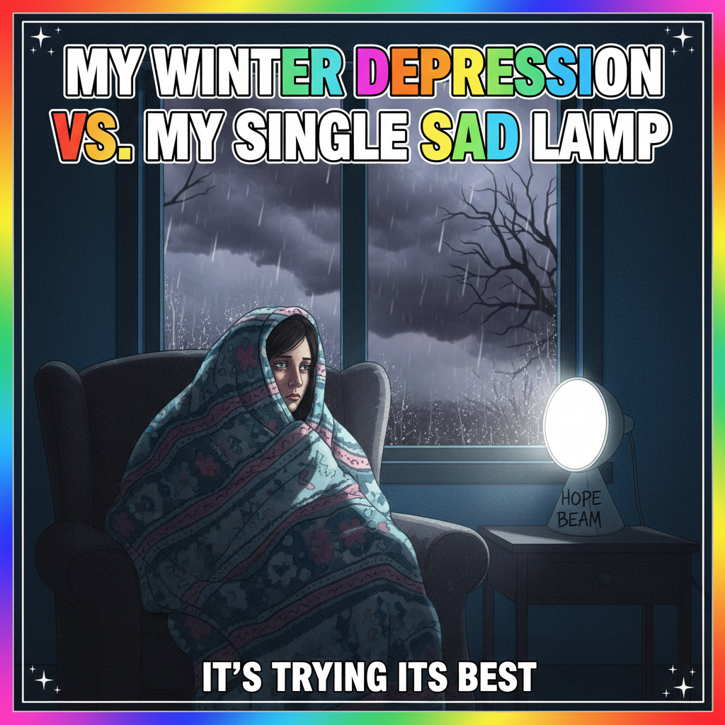 Seasonal depression hitting different this year. My therapist told me to get sunlight. I told her it's 3 PM and already 