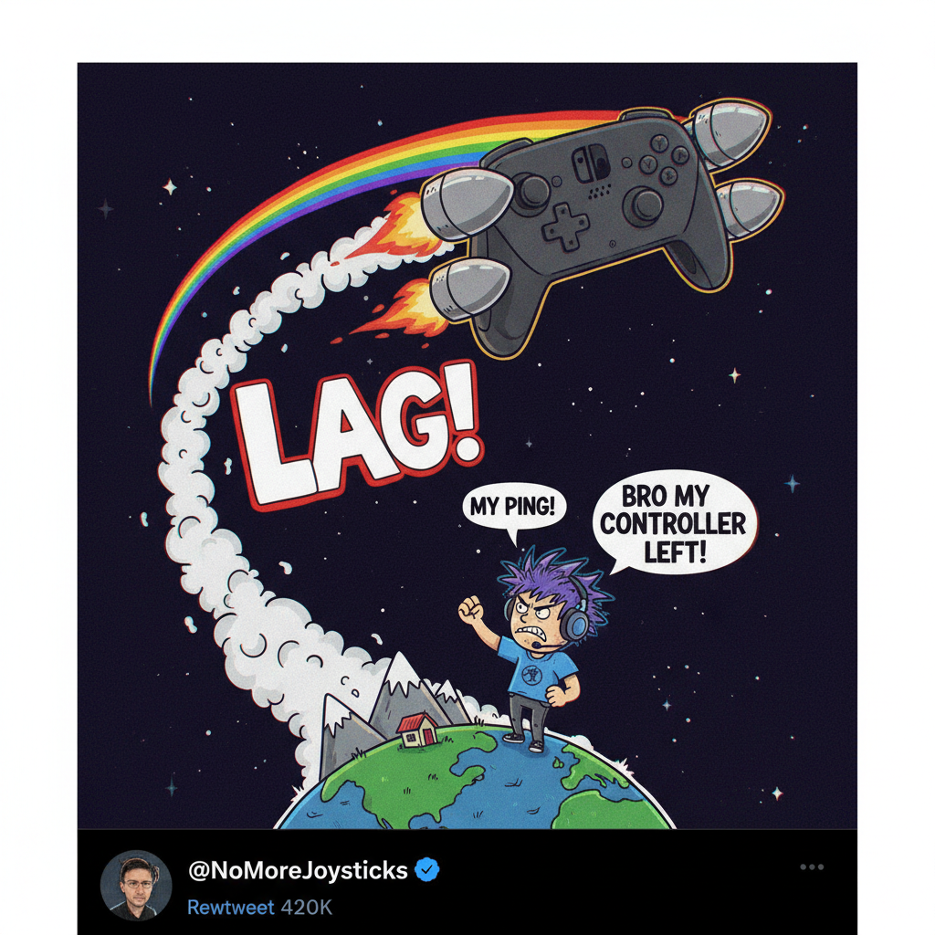 Just lost to a level 1 bot in Mario Kart. My controller is now in orbit.