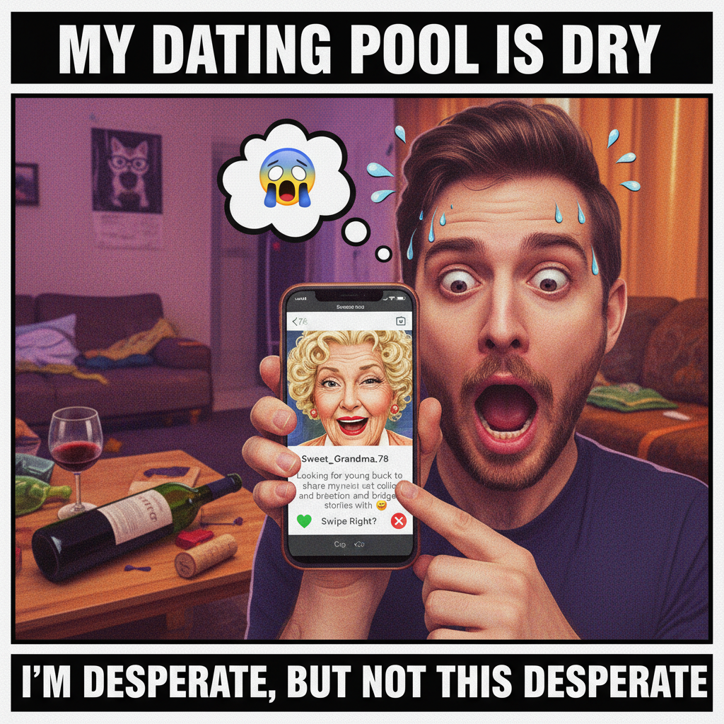 Matched with my ex's mom on a dating app. Send help and wine.