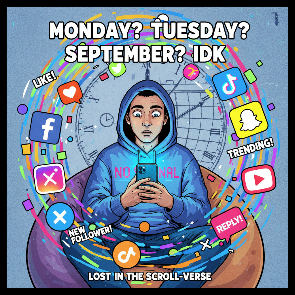 Me: 'Just 5 more minutes on Twitter.' *Two hours later* 'Wait, what was I doing?'