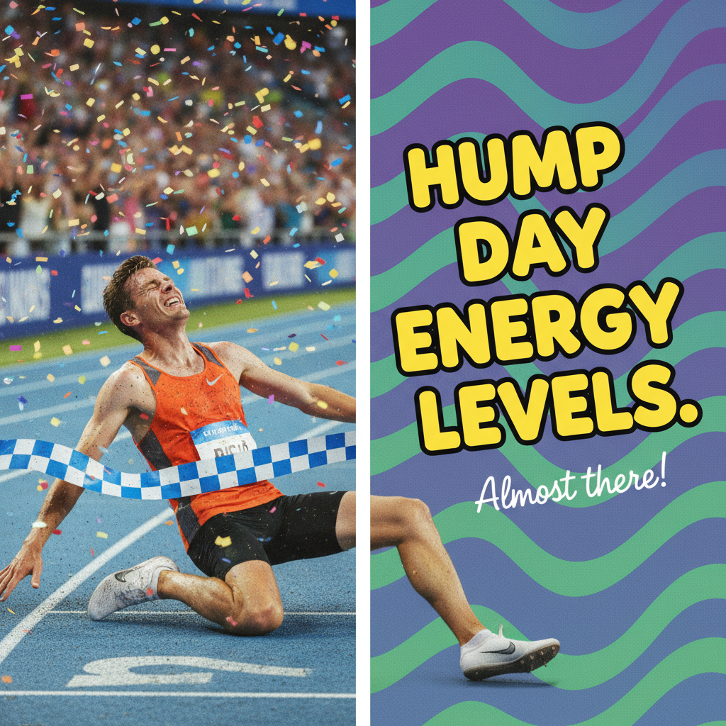 Hump Day got me feeling like I just ran a marathon... and it's only Wednesday.