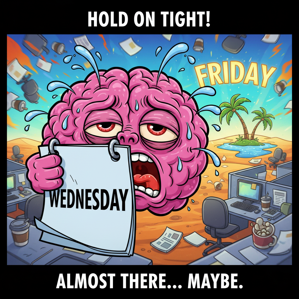 My brain cells trying to survive until Friday like...