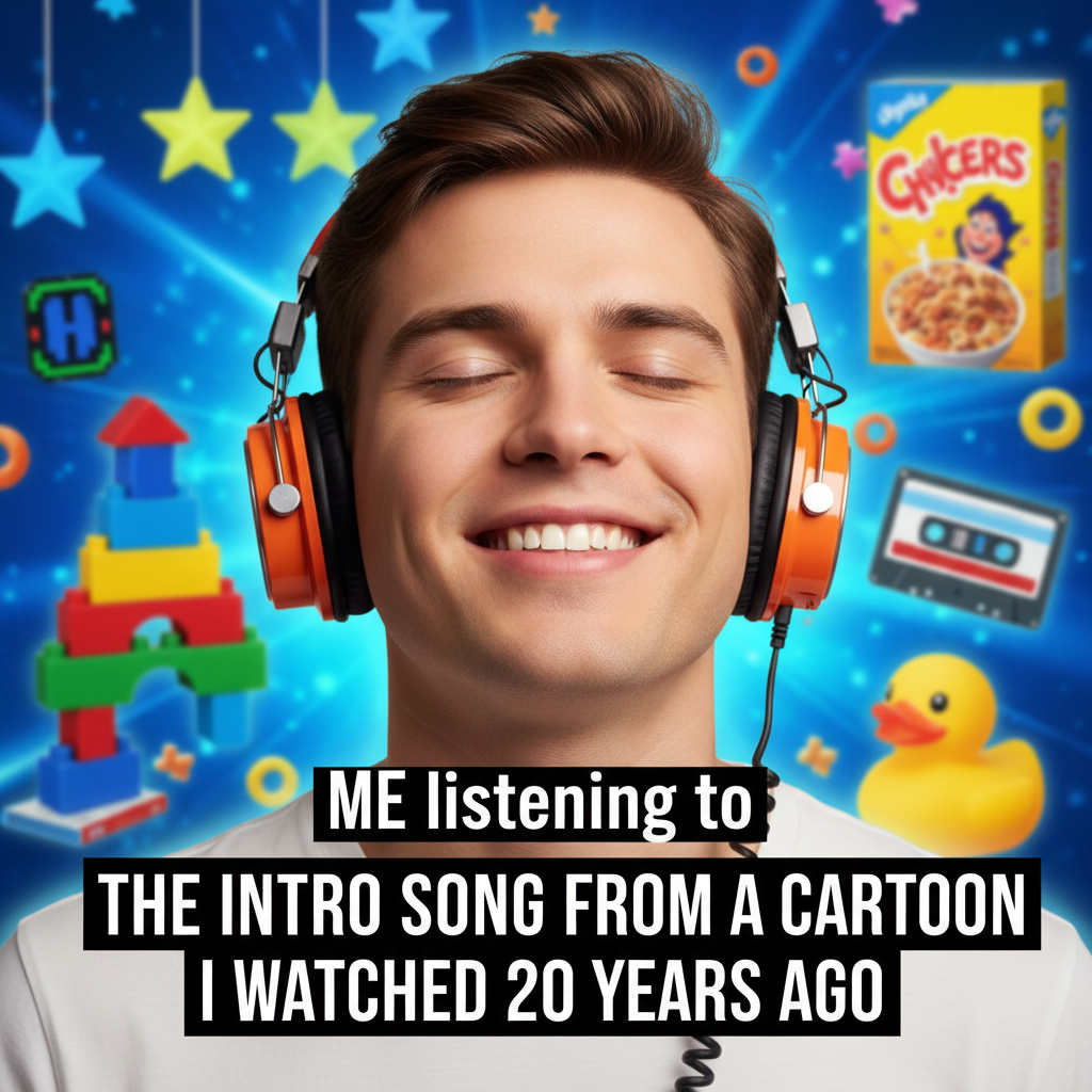 Hearing that one song from your childhood and suddenly you're 8 again. The nostalgia hits different.