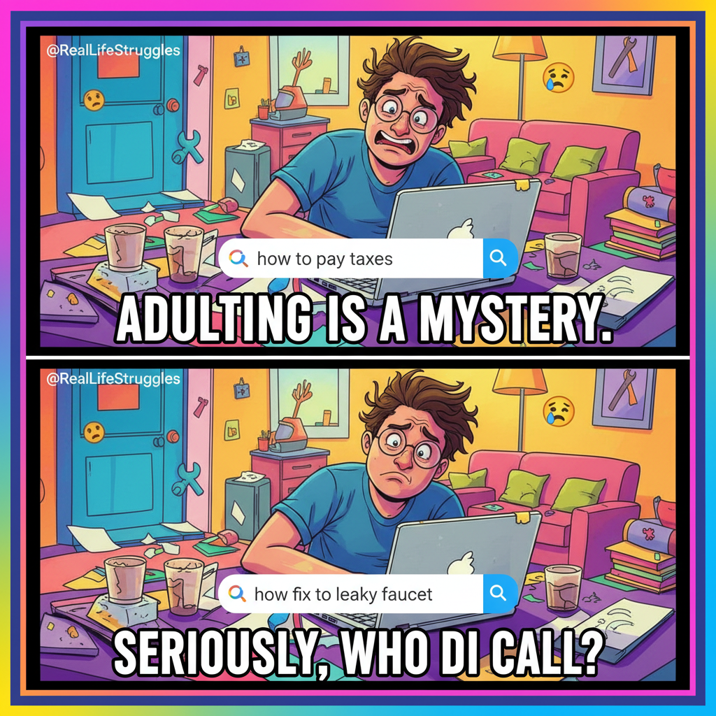 Adulting is just Googling 'how to adult' with increasing desperation.