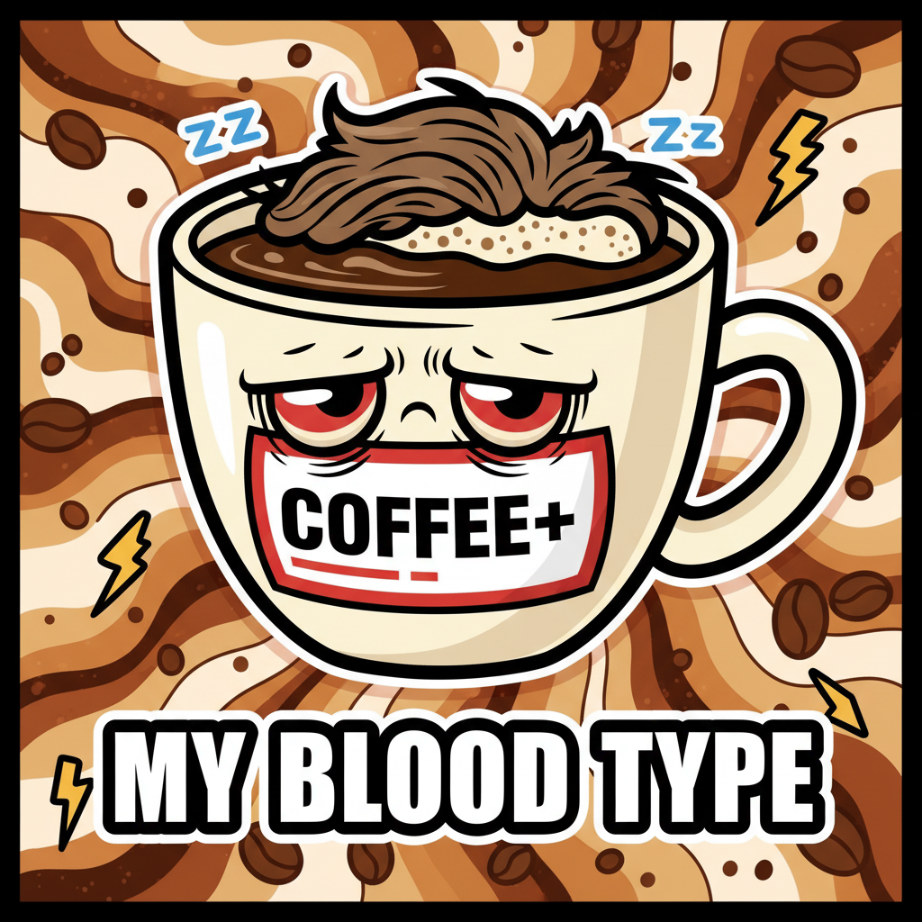 My blood type is coffee. My personality is 'don't talk to me until I've had my coffee'.