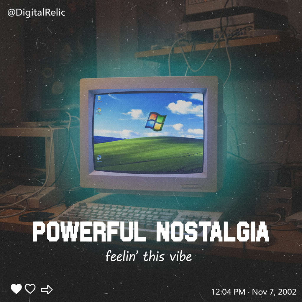 Hearing the Windows XP startup sound gives me more nostalgia than my actual childhood photos.