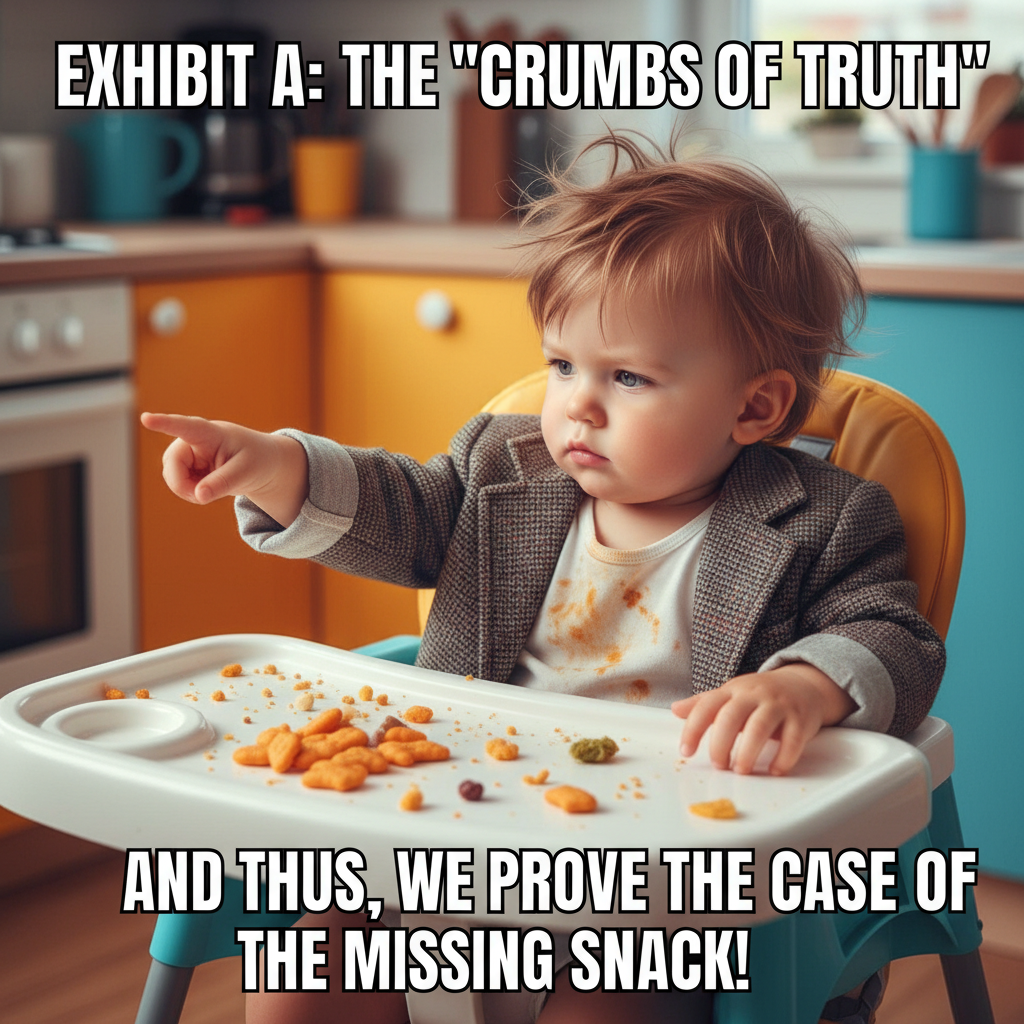 My toddler just explained quantum physics using only goldfish crackers. Send help.