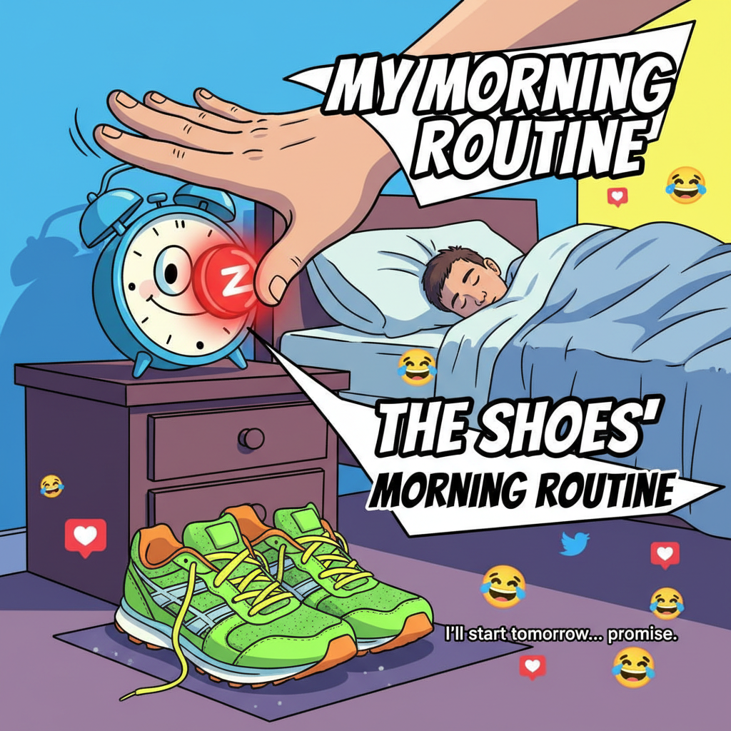 My New Year's resolution was to hit the gym. I hit the snooze button instead.