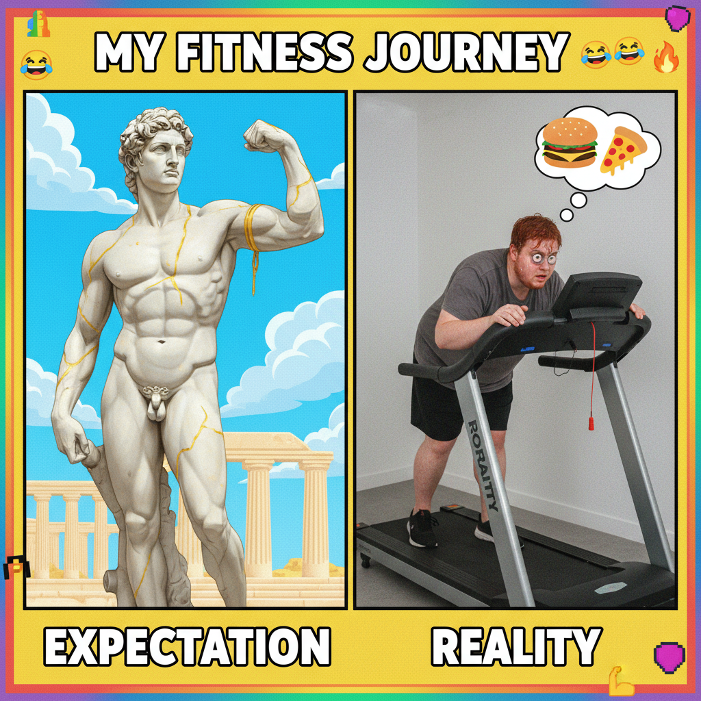 Me at the gym: 'I'm basically a Greek god.' Me after 5 mins: 'Where's the nearest donut shop?'