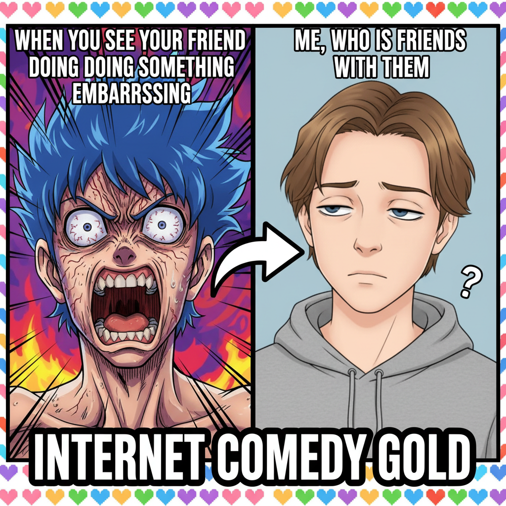 Me trying to react to real-life drama like an anime protagonist. Spoiler: I just blinked.