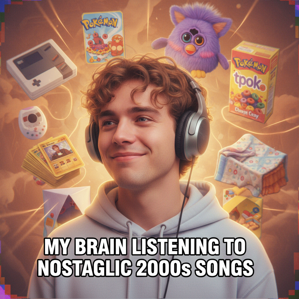 Hearing that one song from childhood hits different. Instant time travel.