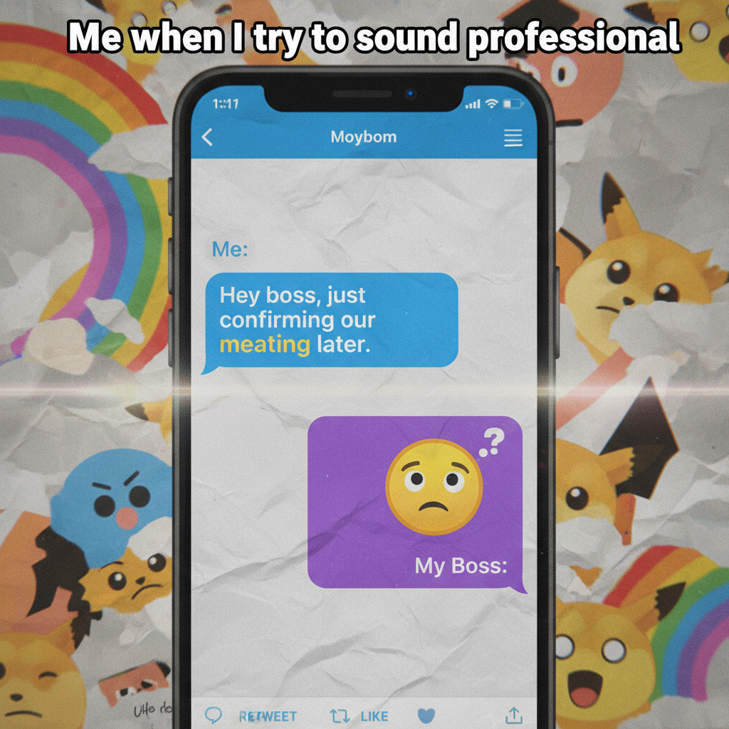 Autocorrect changed 'meeting' to 'meating'. My boss is confused.
