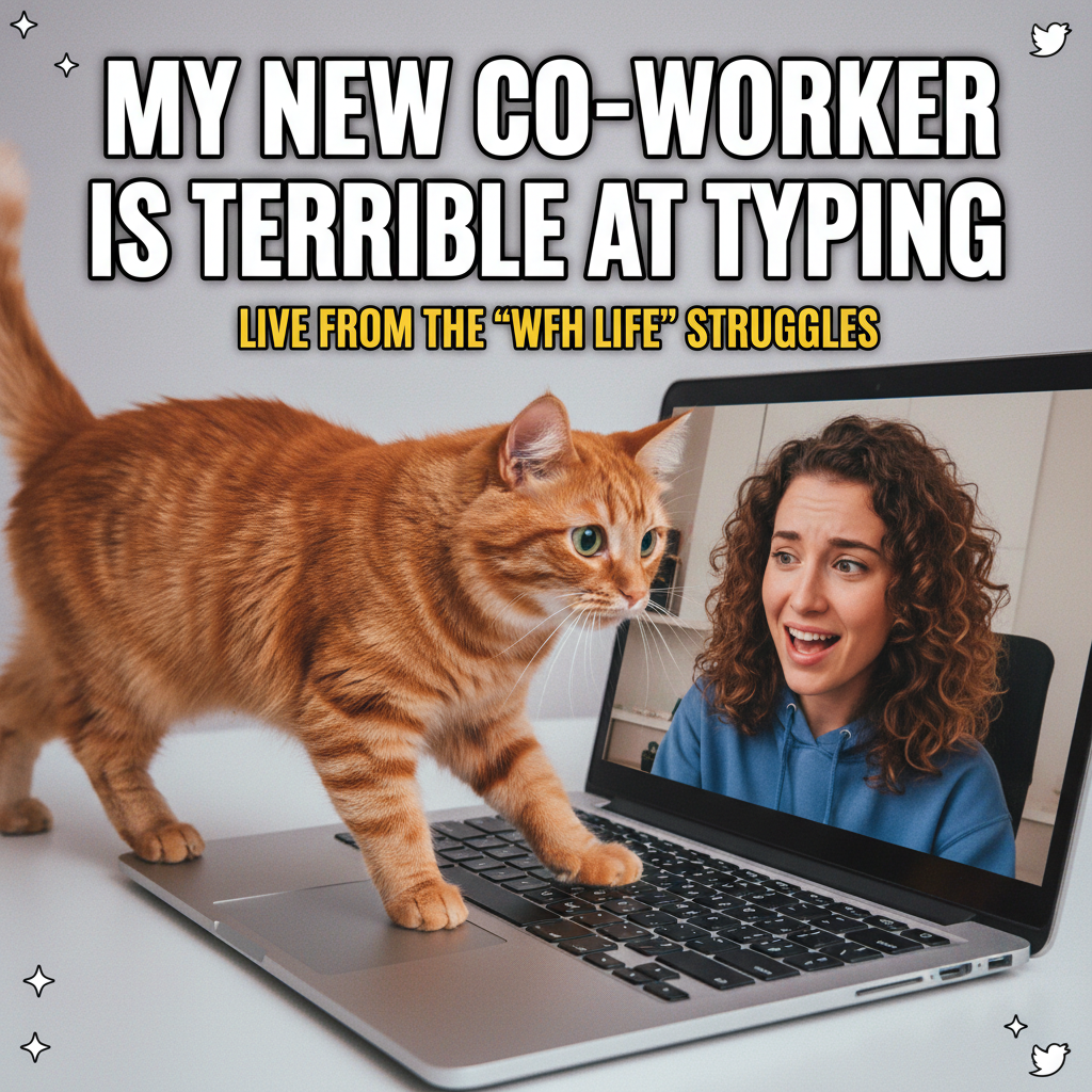 Just saw someone's cat walk across their keyboard and end the Zoom meeting. Legend.