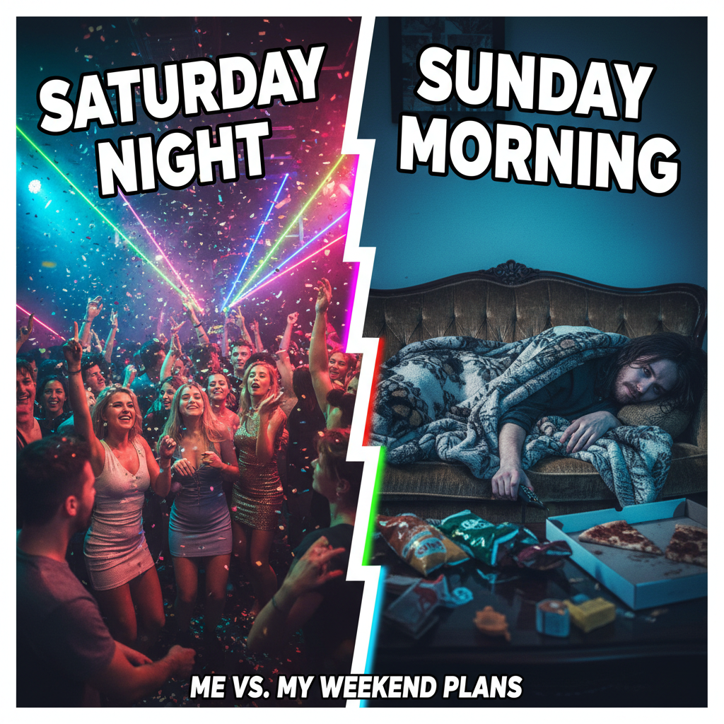 Friday night plans: clubbing. Friday night reality: debating if I should get up for water.