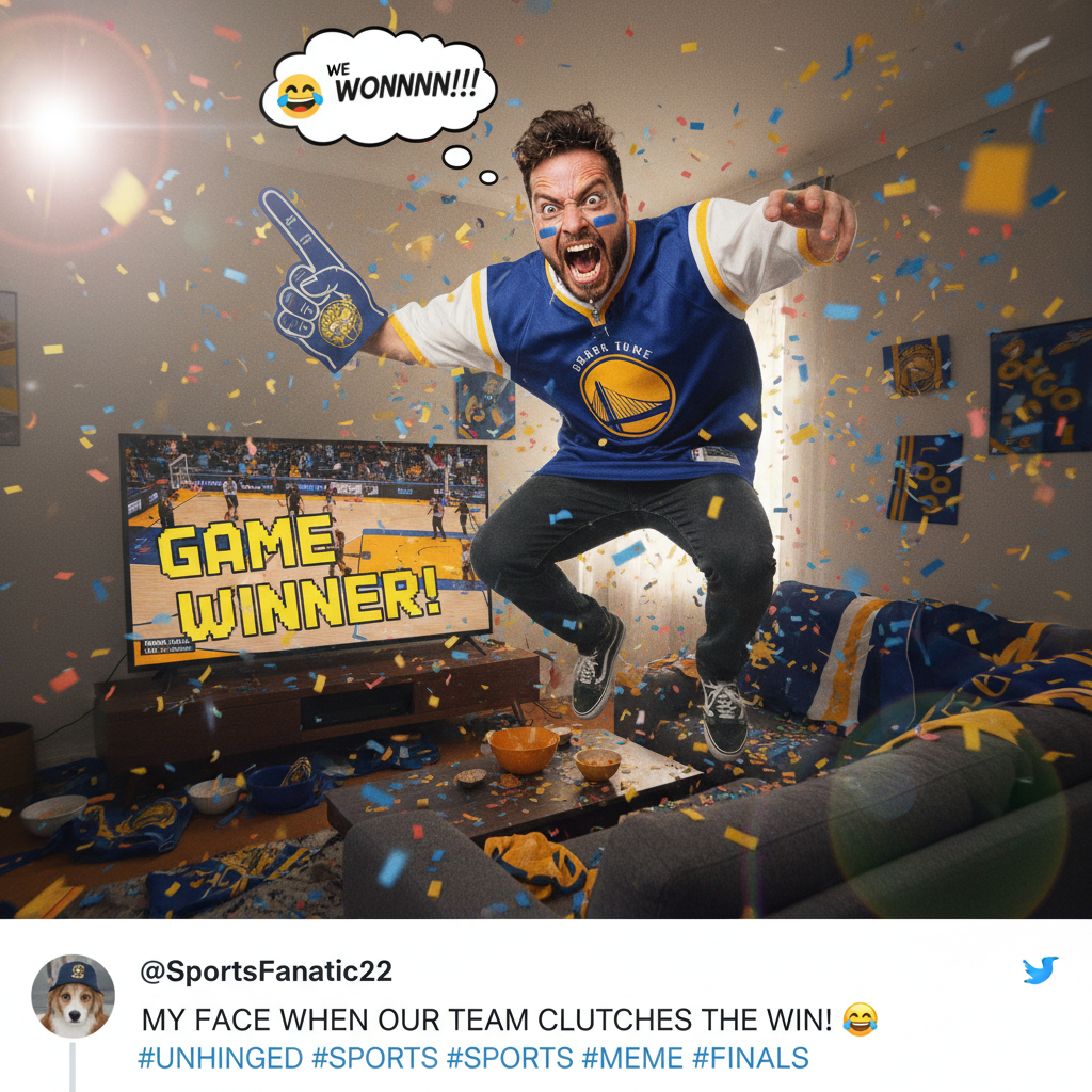 My team won. I'm already planning the parade route and naming my firstborn after the MVP.