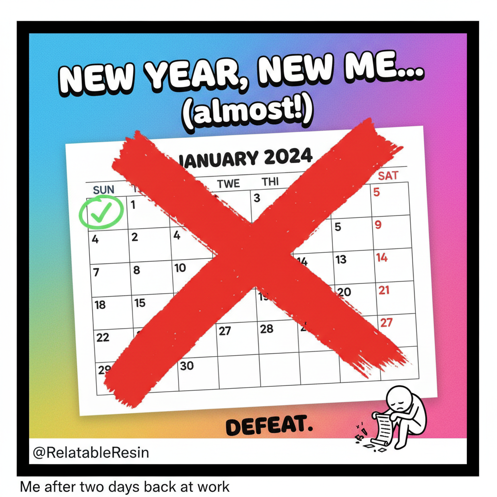 My New Year's resolution lasted until January 2nd. It was a good run.