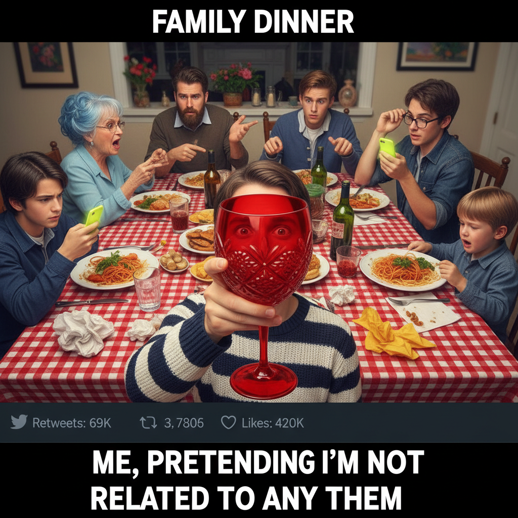 Grandma just asked if my 'internet friends' are real. Send wine. #HolidayChaos